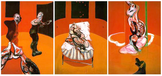 Tres estudios para una Crucifixión, Triptico - 1962